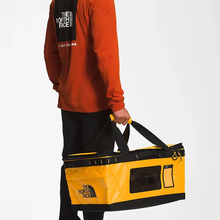 THE NORTH FACE Recycled Polyester Storage Bag Handbag Tubas Unisex Yellow-4