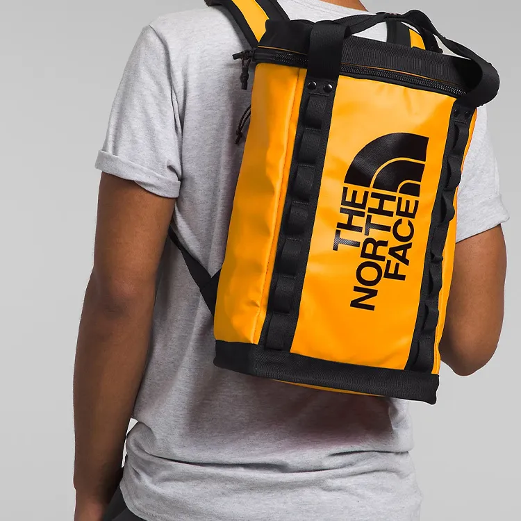 THE NORTH FACE Recycled Polyester Backpack Small Size Unisex Yellow-5