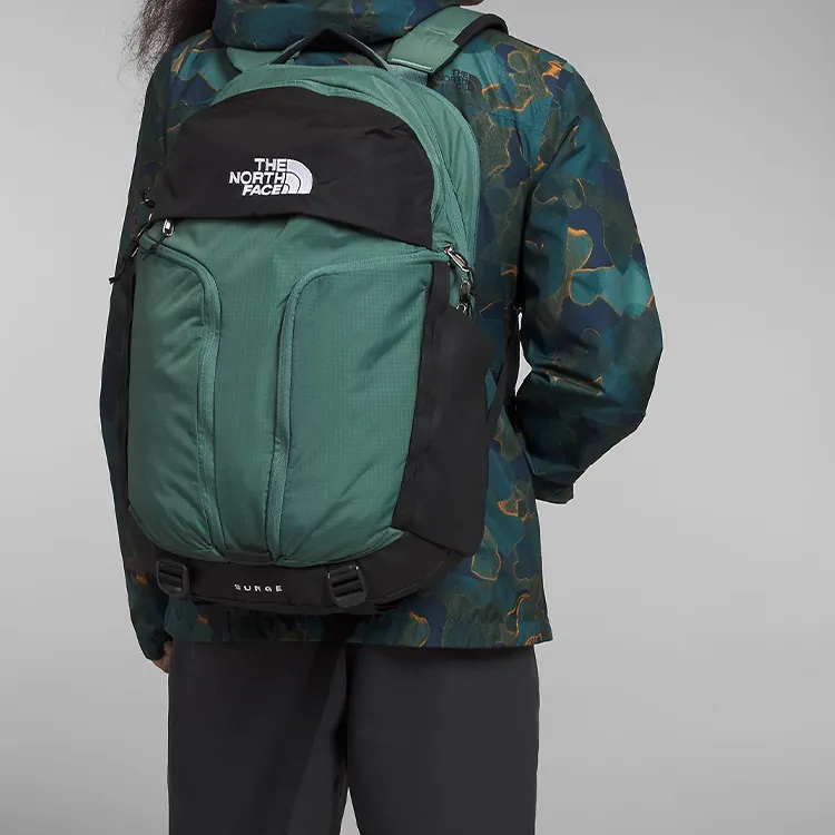 THE NORTH FACE Recycled Nylon Backpack Regular Men's Sage Green/Black-4