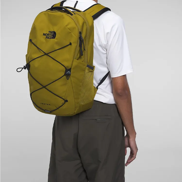 THE NORTH FACE Recycled Material Backpack Regular Unisex Mustard Green Color-4