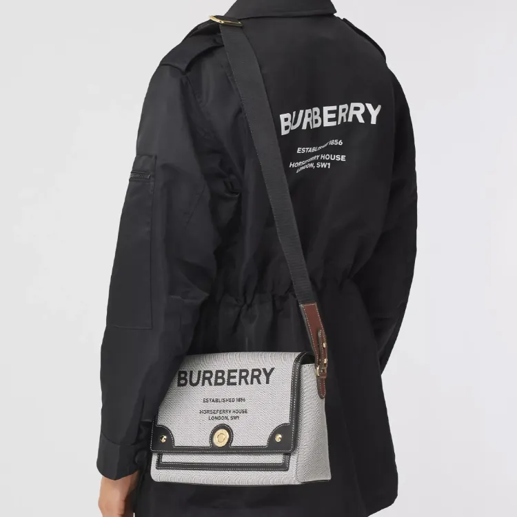 Burberry Horseferry Canvas Bag, Messenger Bag, Crossbody Bag, Shoulder Bag Women's-5