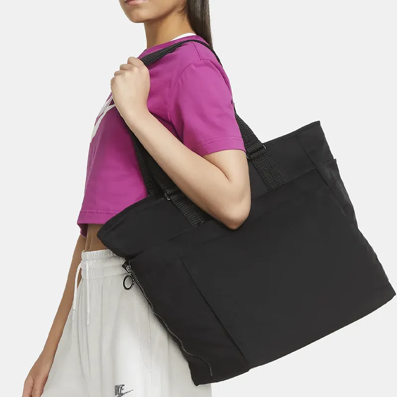 Nike Fabric Tote Bag Shopping Bag Gym Bag Yoga Bag Shoulder Bag Unisex Black-5