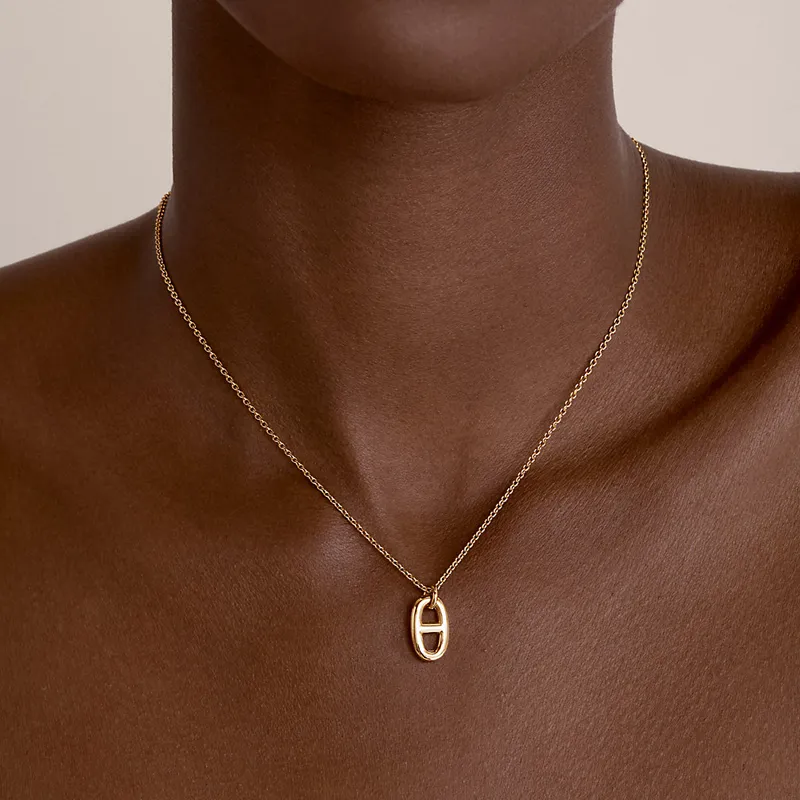 HERMES Farandole 18K Rose Gold Necklaces Women's-2