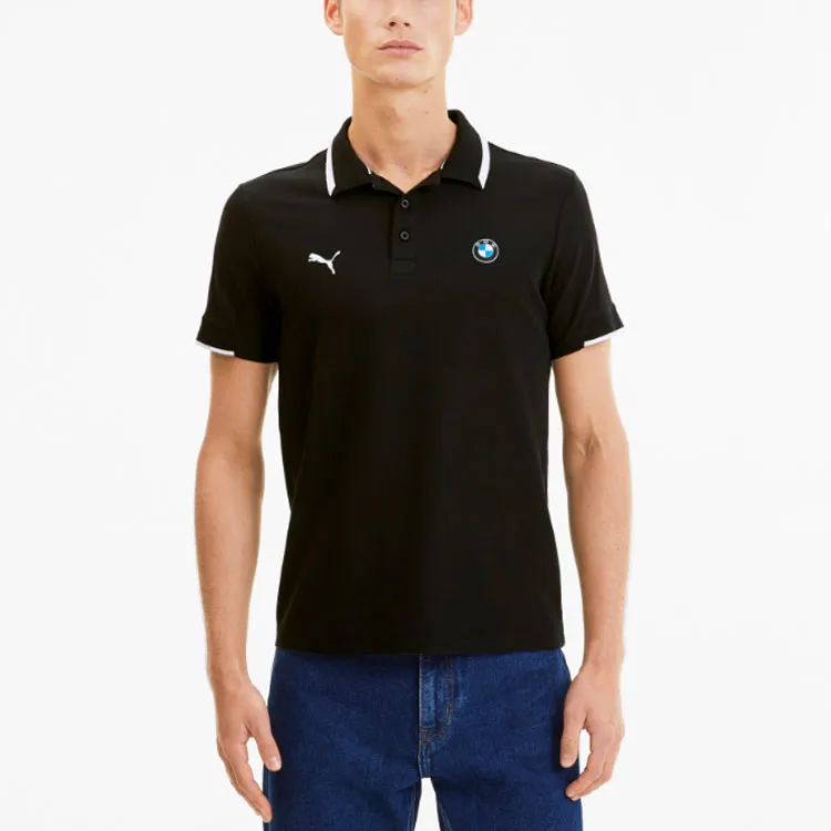 PUMA BMW Polo Shirts Men Black-3