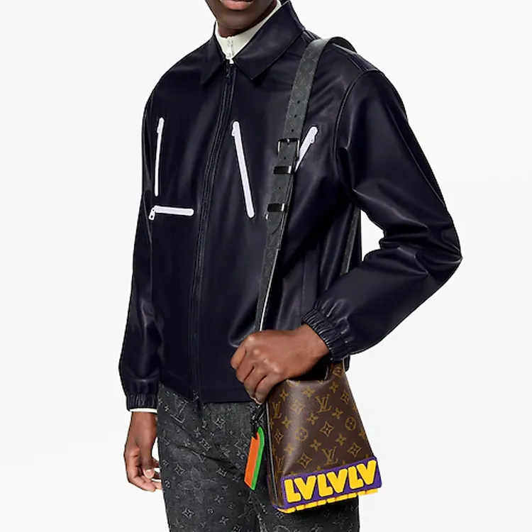 LOUIS VUITTON Cruiser Messenger Bag Monogram/Monogram Eclipse Brown-4