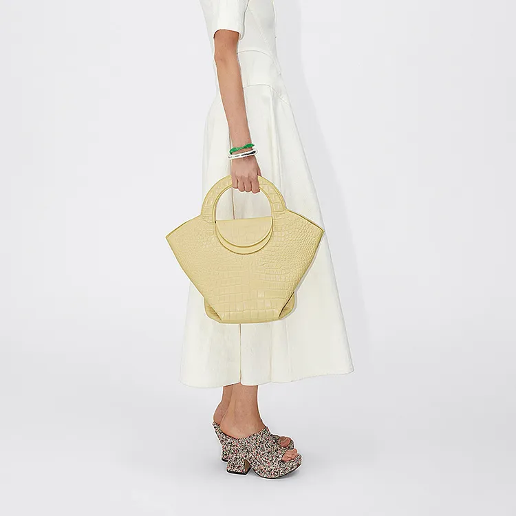 Bottega Veneta Doll Handbag Yellow-4