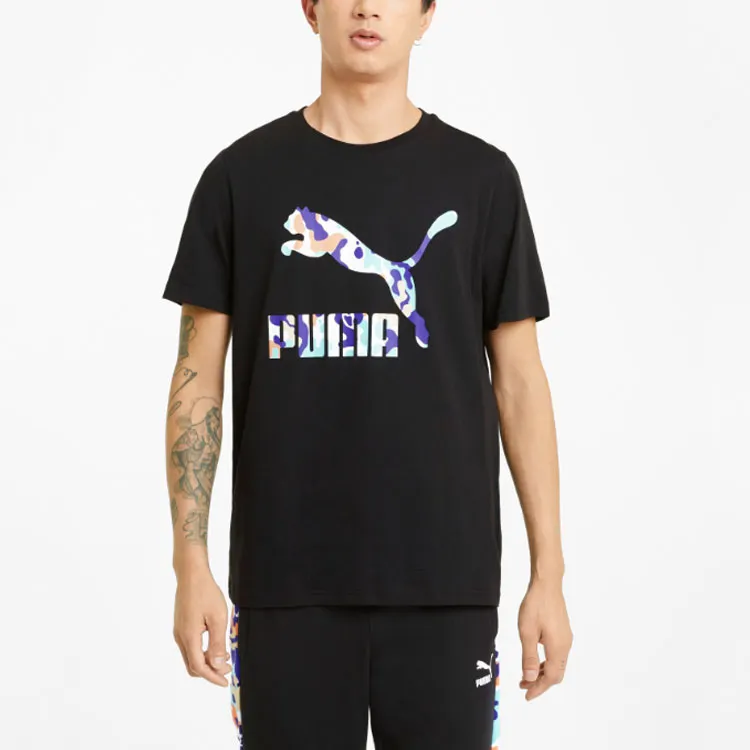 PUMA T-Shirts Men Black-3