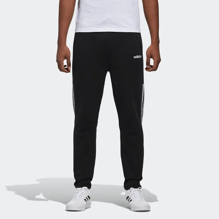 Adidas Knitted Sports Pants Men's Black-3