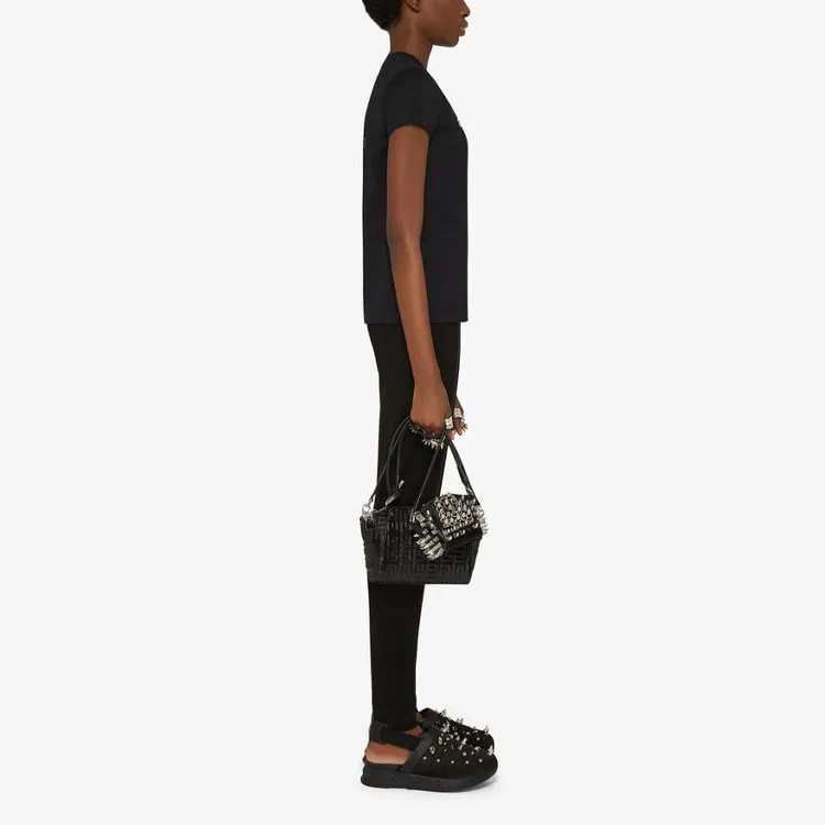 Givenchy Fitted Short Sleeve T Shirt 'Black'-3