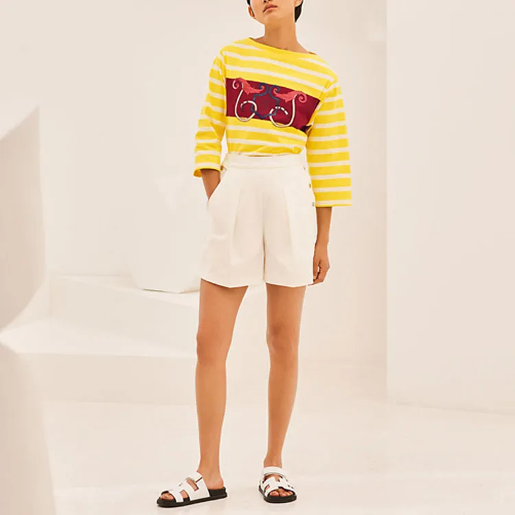 HERMES SS21 Casual Shorts Women's White-2