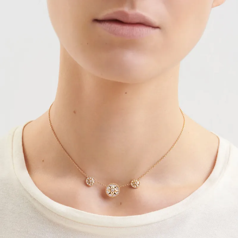 DIOR Rose Necklaces Women's-4