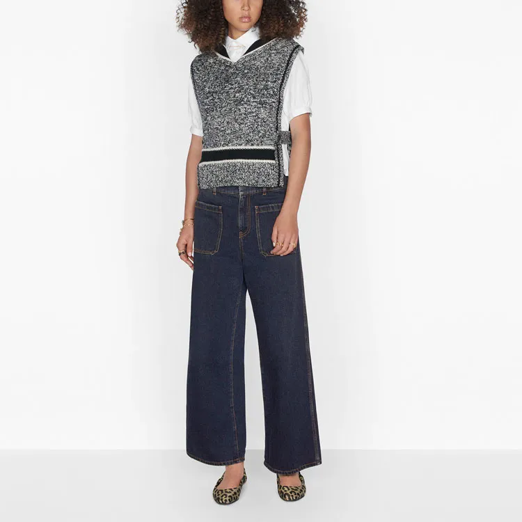 DIOR Quarterly New Products Jeans Women's Blue-2