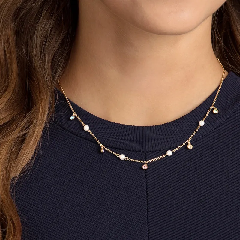 Swarovski No Regrets Necklaces Women's Gold-3