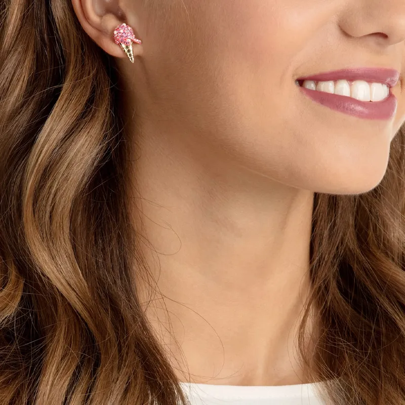 Swarovski No Regrets Stud Earrings Women's Multicolor-3