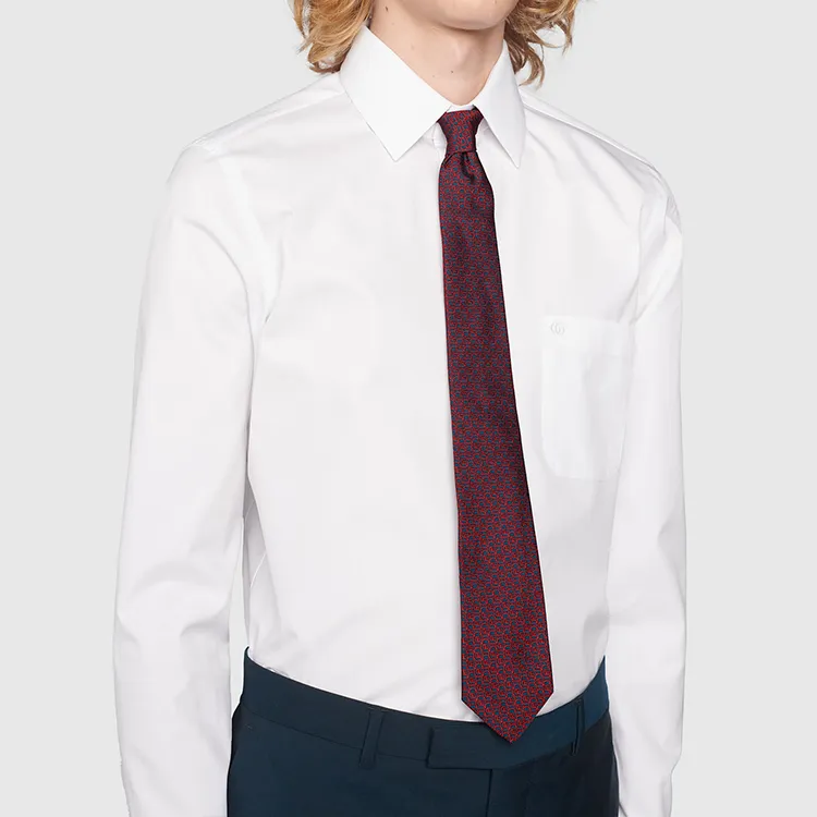 GUCCI Ties Men Deep Red-2