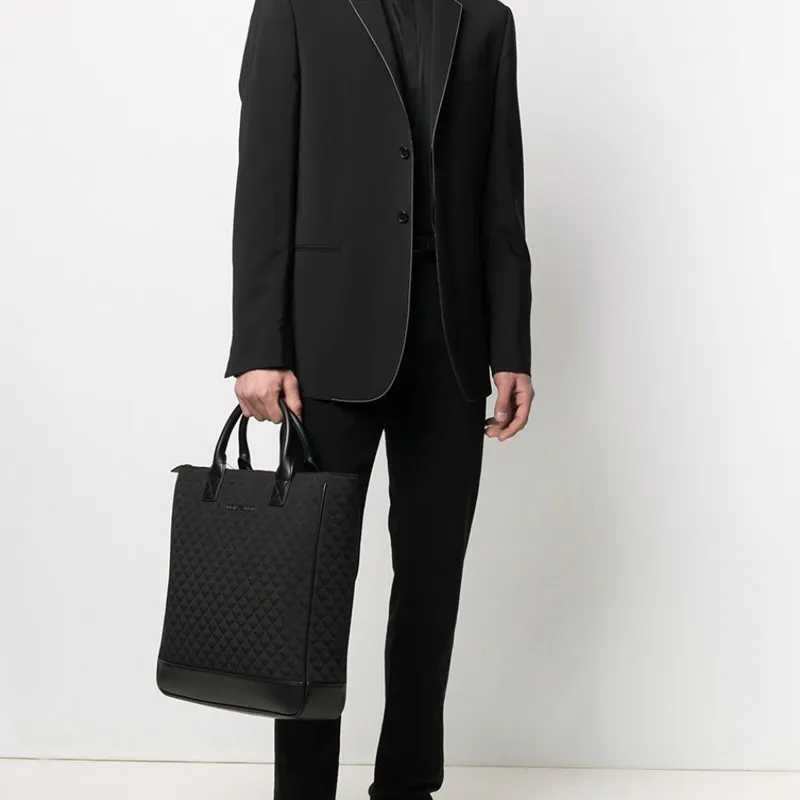 EMPORIO ARMANI Polyester Handbag Regular Men's Black-5