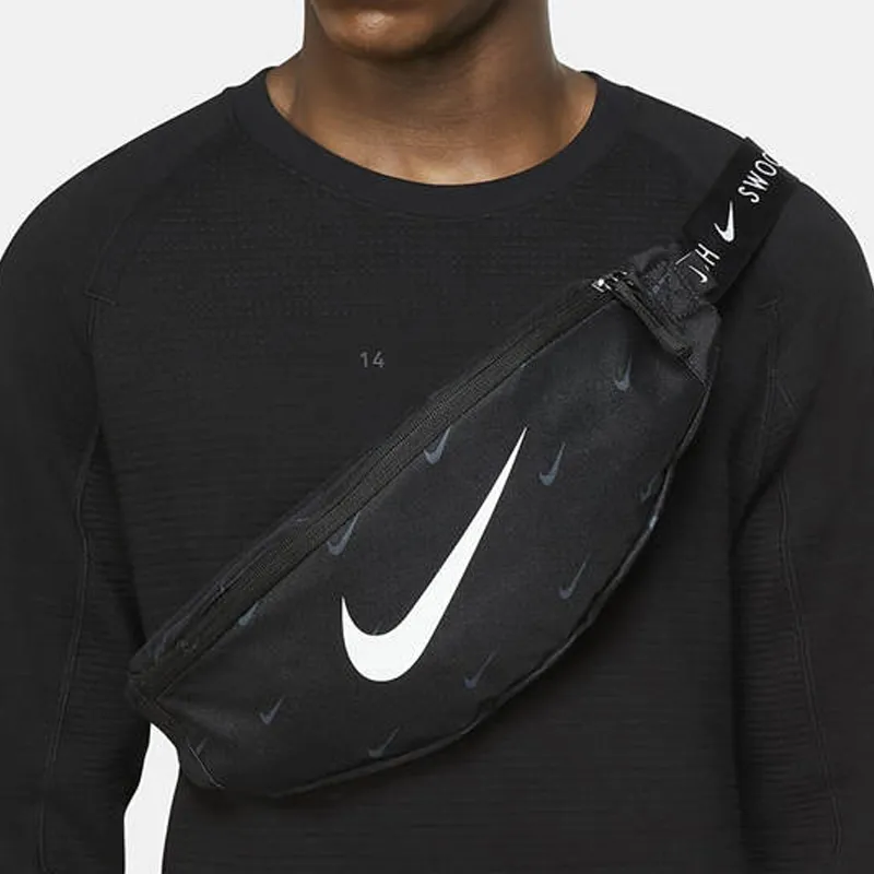 Nike Fabric Shoulder Bag Crossbody Bag Sling Bag Fanny Pack Regular Unisex Black-5