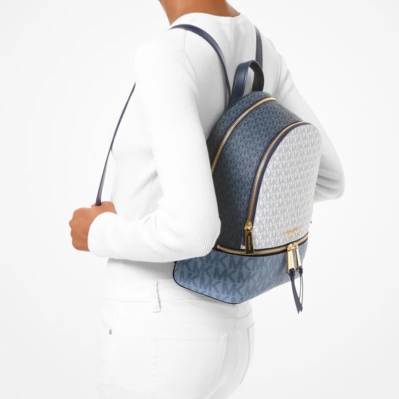 MICHAEL KORS Polyurethane Backpack Medium Size Women's Marine Blue-3