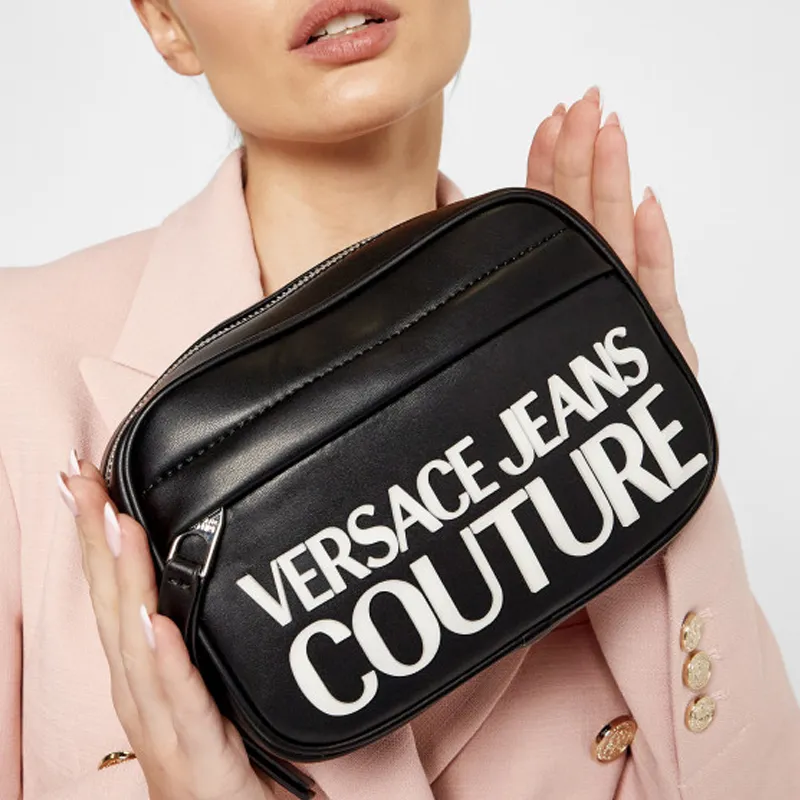VERSACE JEANS COUTURE Artificial Leather Fanny Pack Women's Black-4