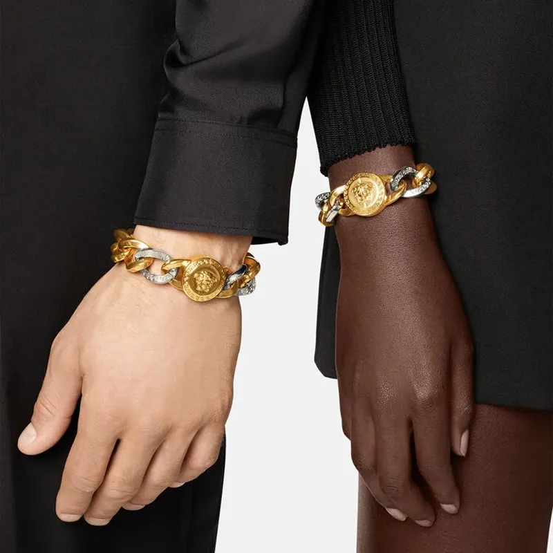 VERSACE Medusa Chain-Linked Bracelet-1