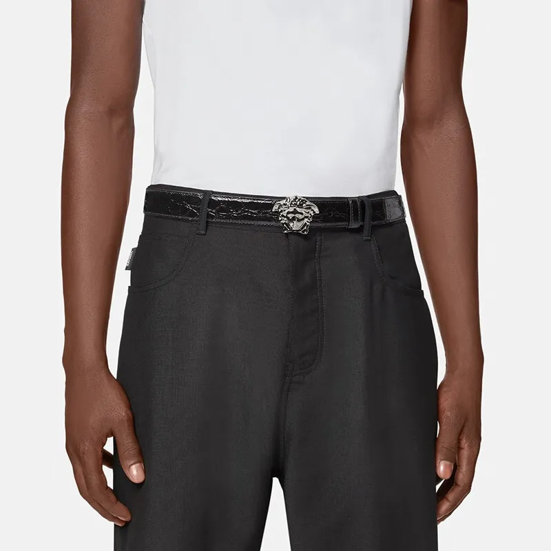 VERSACE Medusa Leather Belts Men-3