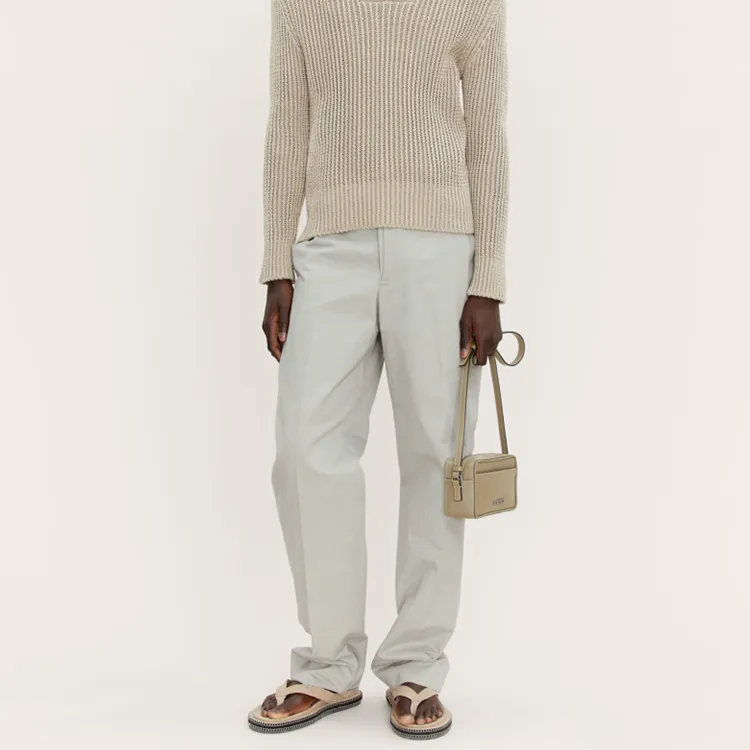 Jacquemus Leather Camera Bag, Small Square Bag, Shoulder Bag, Crossbody Bag Unisex Khaki-3