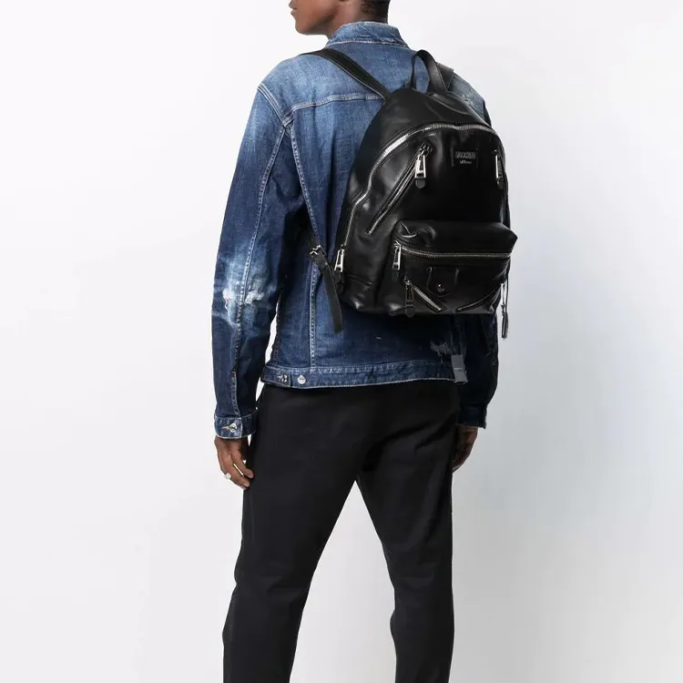 MOSCHINO Biker style Backpack-2