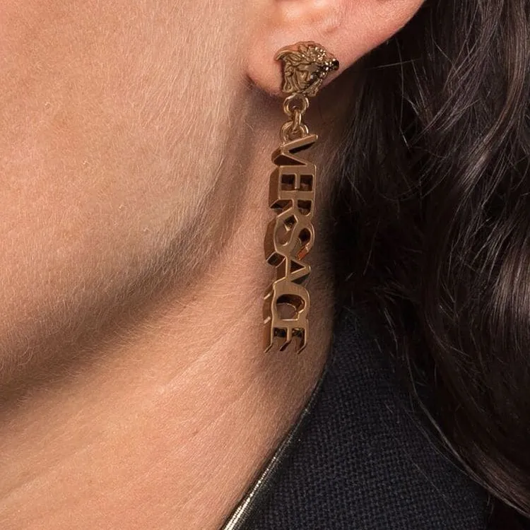 VERSACE Medusa Head Motif Earrings-1