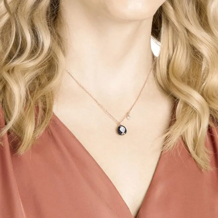Swarovski Faux Crystal Necklaces Women's Rose Gold-2