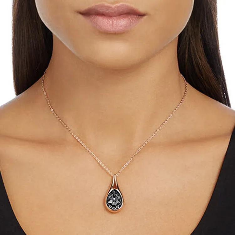 Swarovski Drop Artificial Crystal Necklaces Women's-2