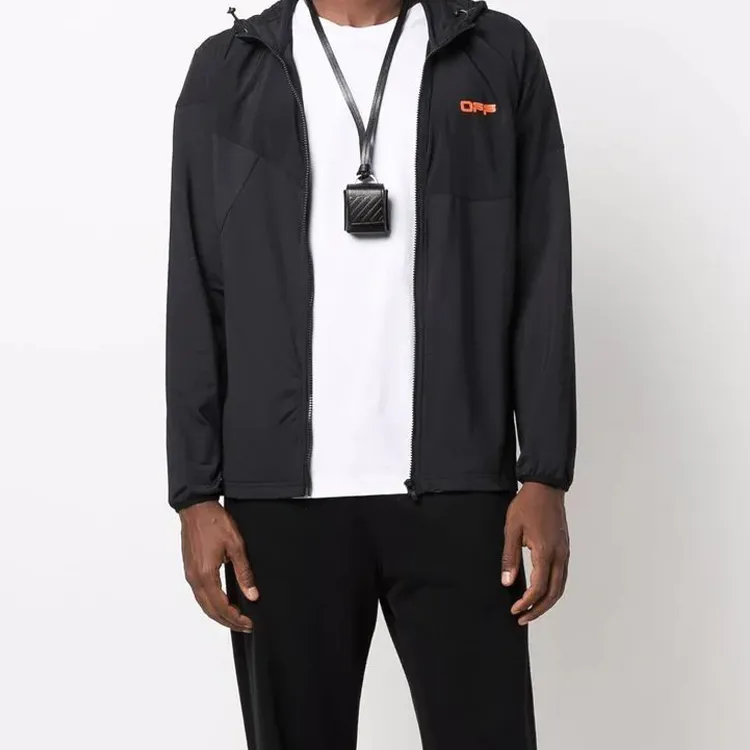 OFF WHITE Diag Stripe Airpod Case Black-5