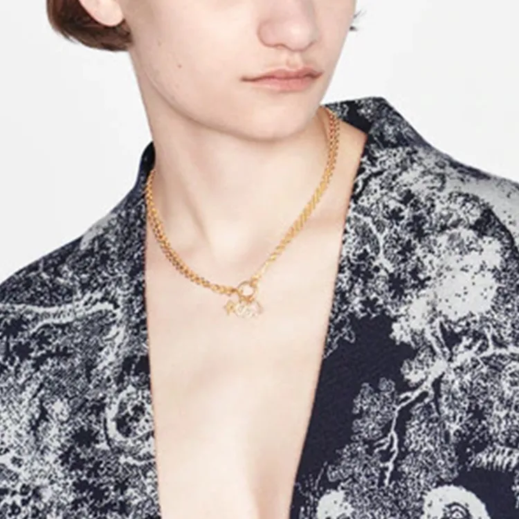 DIOR Necklaces Women's Gold-4
