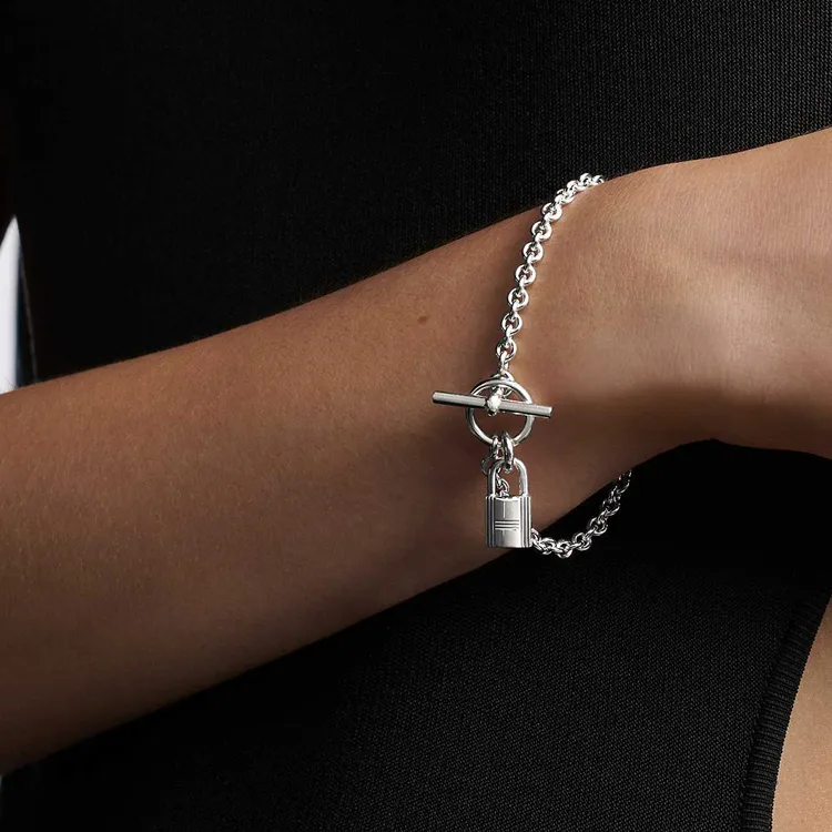 HERMES 925 Sterling Silver Bracelets Women's-1