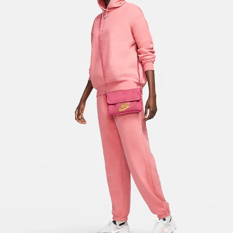 Nike Fabric Shoulder Bag, Crossbody Bag Regular Women's Raspberry Pink-4