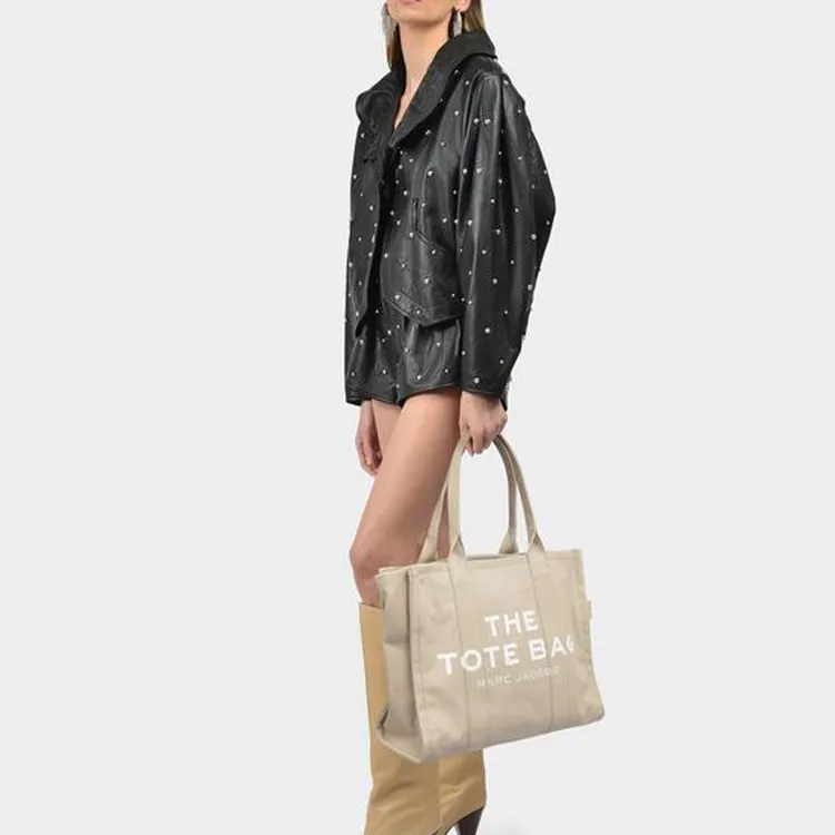MARC JACOBS The Traveler Canvas Bag, Tote Bag, Shopping Bag, Handbag Tubas Women's Beige-5