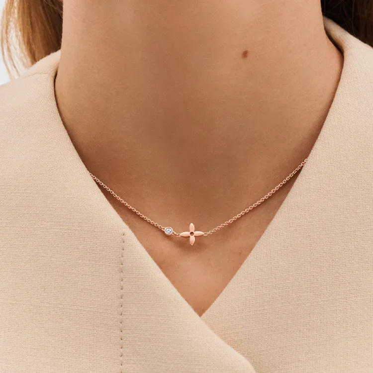 LOUIS VUITTON Idylle Blossom Pendant Pink Gold And Diamond-2