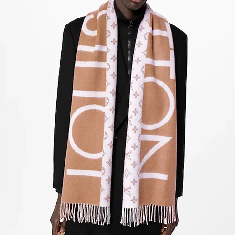 LOUIS VUITTON Monogram Split Scarf-3
