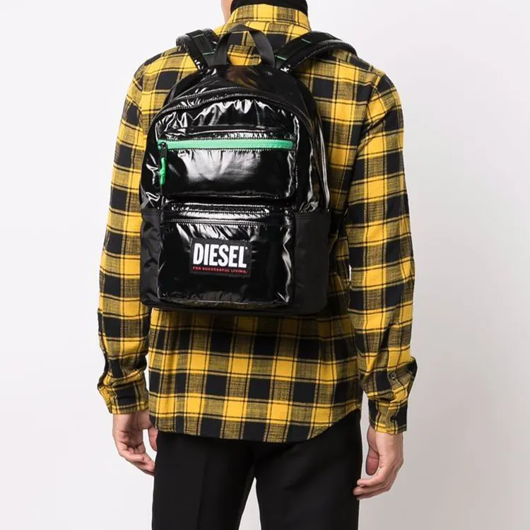 DIESEL Polyurethane Backpack Regular Men's Black-3