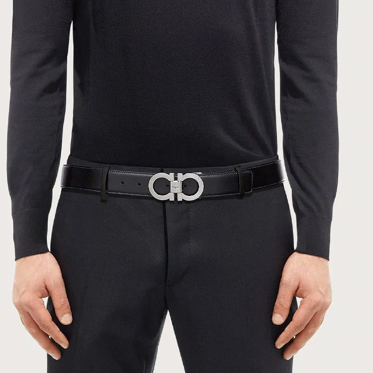 Ferragamo Leather Belts Men-3