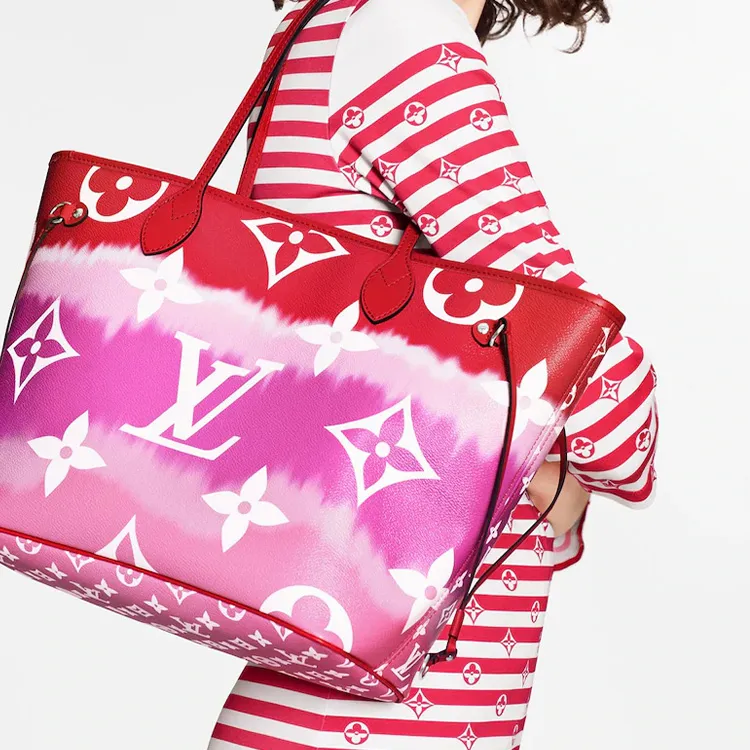 LOUIS VUITTON Neverfull Lv Escale Mm Rouge-4
