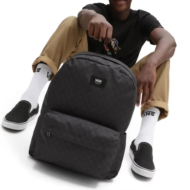 Vans Polyester Backpack Unisex Pure Black-3