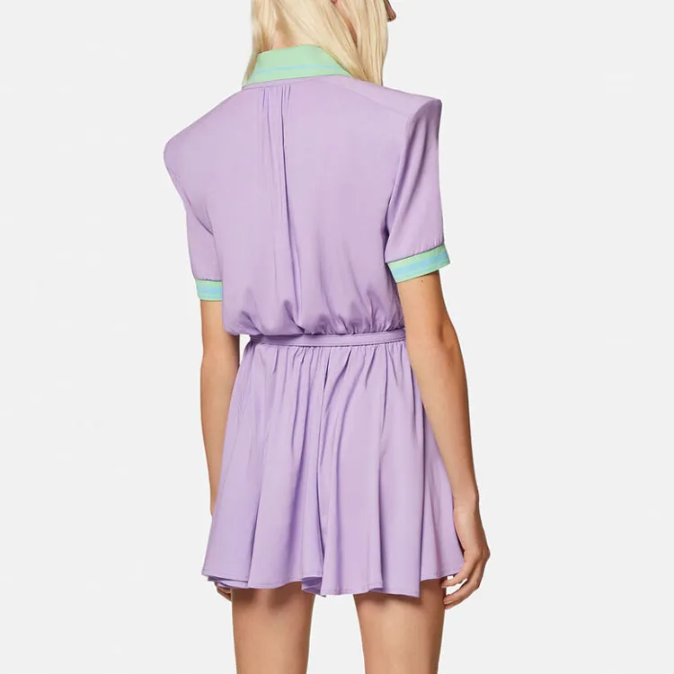 VERSACE Long-Sleeved Dresses Women's Purple-2