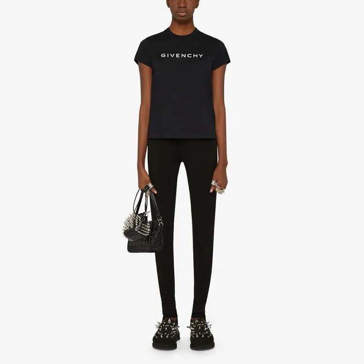 Givenchy Fitted Short Sleeve T Shirt 'Black'-1