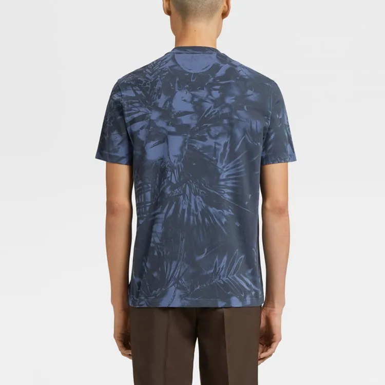 Zegna SS21 T Shirt Men's Cerulean-2