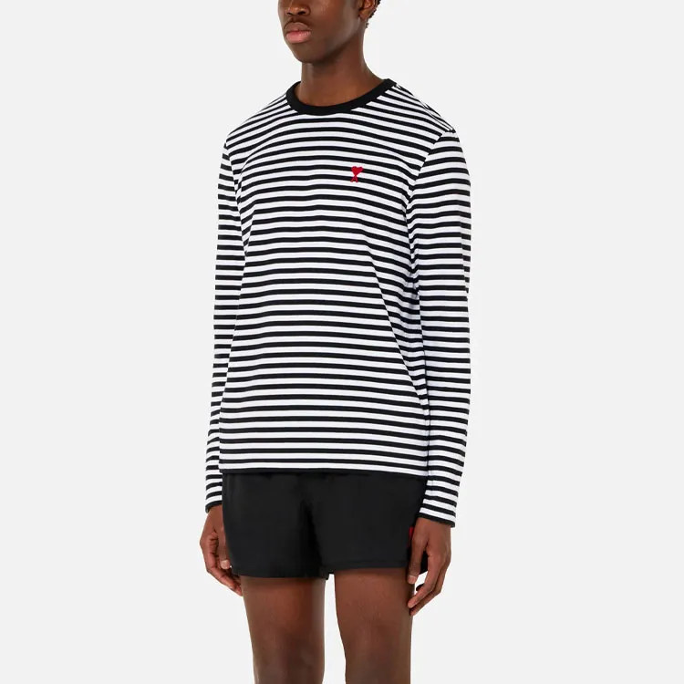AMIPARIS De Coeur Marinière T-Shirt-1