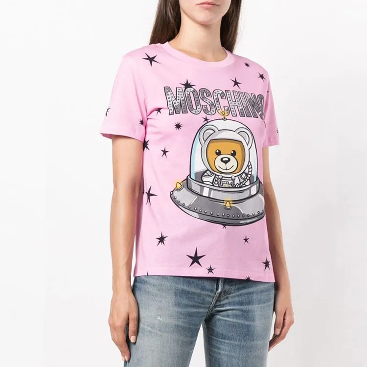 MOSCHINO T Shirts Women's Pink-3
