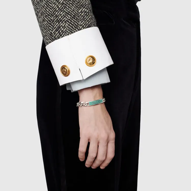 GUCCI Sterling Silver Bracelets Unisex-4