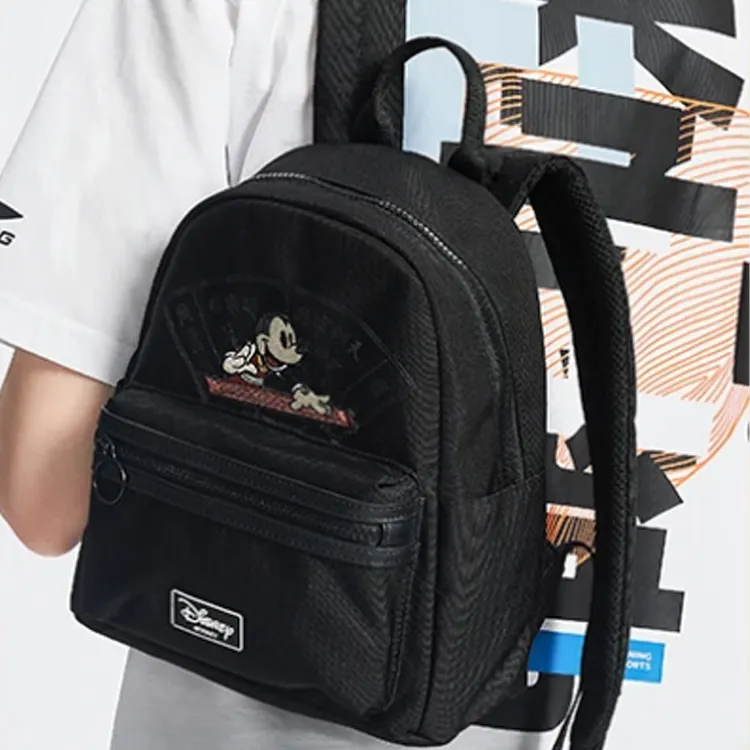LiNing Disney Collaboration Fabric Backpack Regular Unisex Black-4