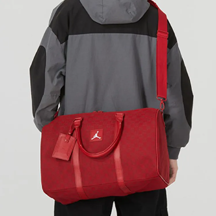 Jordan Polyester Luggage Bag Sports Bag Gym Bag Unisex China Red, Year Of The Dragon Red-4