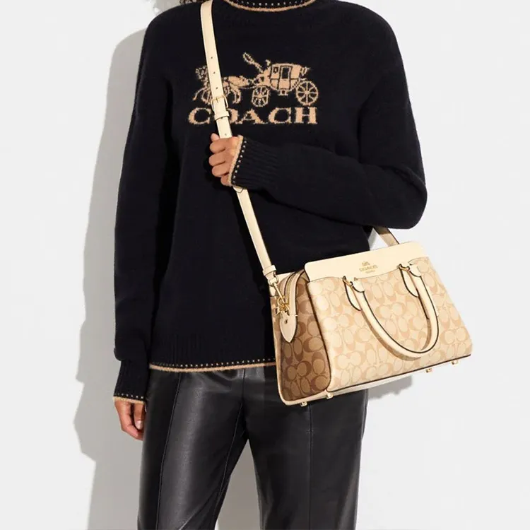 Coach Outlet Sullivan Crossbody in Signature Leather   Beige   One Size-5